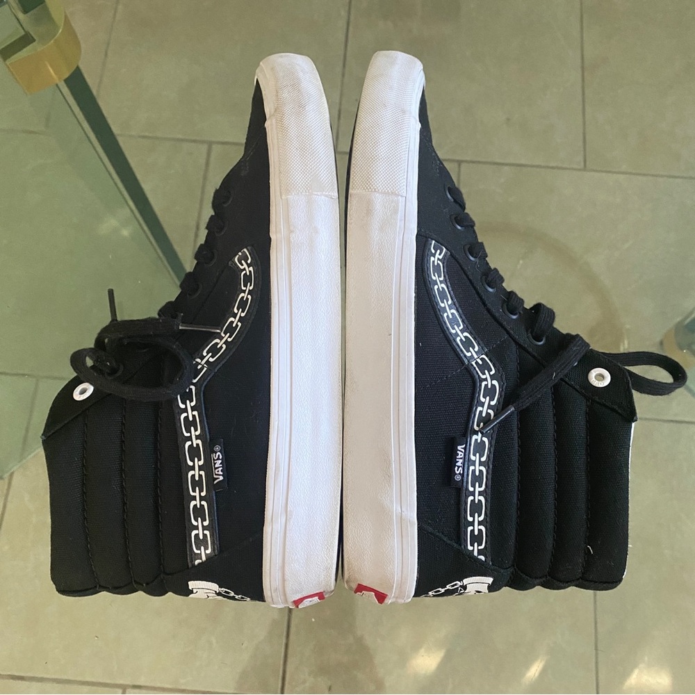 Vans X Sketchy Tank Collaboration Sk8-Hi Pro Shoes Sz 10 - Down With My Demons View 4